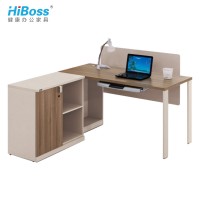 【HiBoss】单人组合办公桌 简约电脑桌子 员工位写字台带屏风,【H
