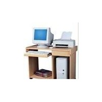 台式电脑桌带书架 多功能实木办公桌 家用简易可移动写字台书桌