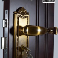 机械门锁室内门锁 承房门锁锁具执手钢木门锁现代五金零售