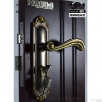 执手钢木门锁零售室内门锁 承房门锁锁具现代五金机械门锁